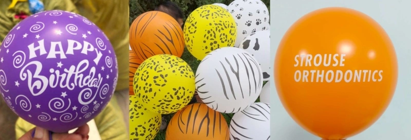 Custom printed balloons
