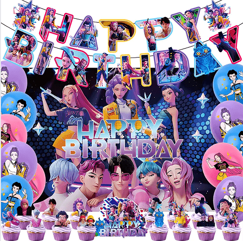 K-POP டெமான் ஹண்டர்ஸ் பார்ட்டி அலங்காரம்